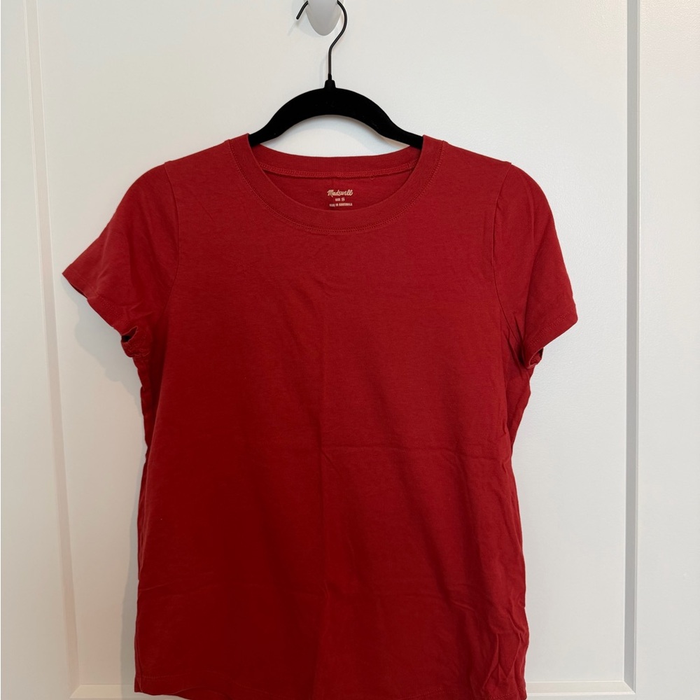 Madewell Red Short Sleeve Tee - Size Small
